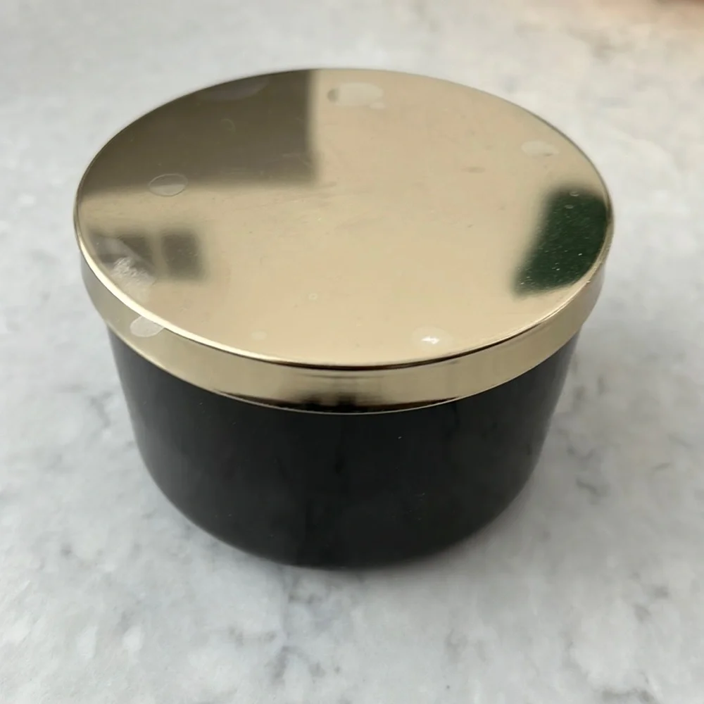 Brand new ✨ z gallerie black and gold 4x 2.5 canisters storage food safe